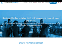 Tablet Screenshot of partechshaker.com